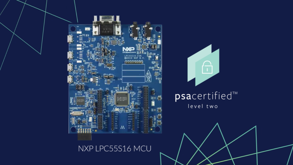 The LPC55S1x MCU family is PSA Certified Level 2